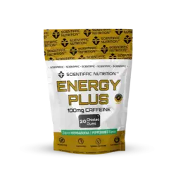 Energy Plus 20 chicles con Cafeína - Scientiffic Nutrition